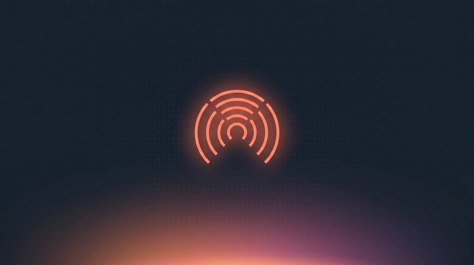 Abstract illustration of radiating signal representing local search visibility