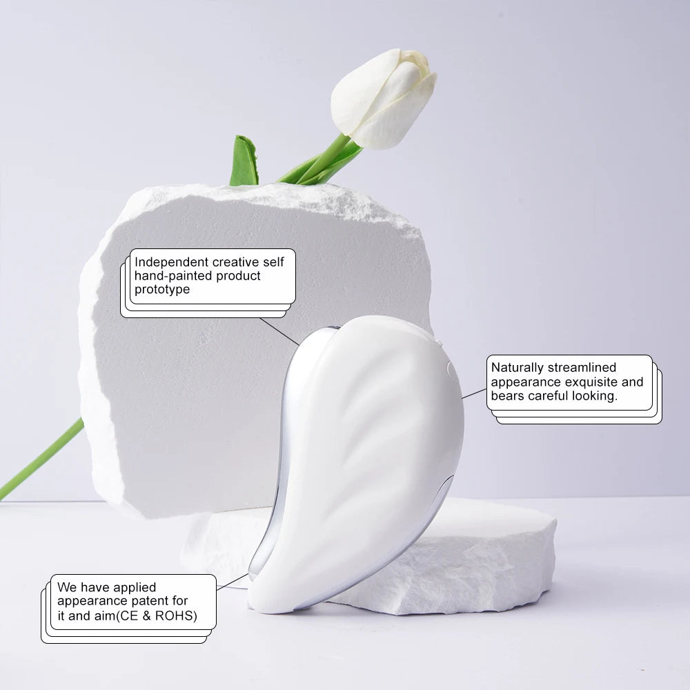 Hot Products Portable Scraping Face Neck Guasha Massager Personal Home Use Electric Heating Gua Sha Board Vibration