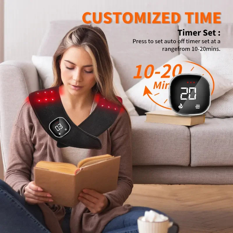 Home Red Light Infrared for Neck and Shoulder Muscle Relaxation Device