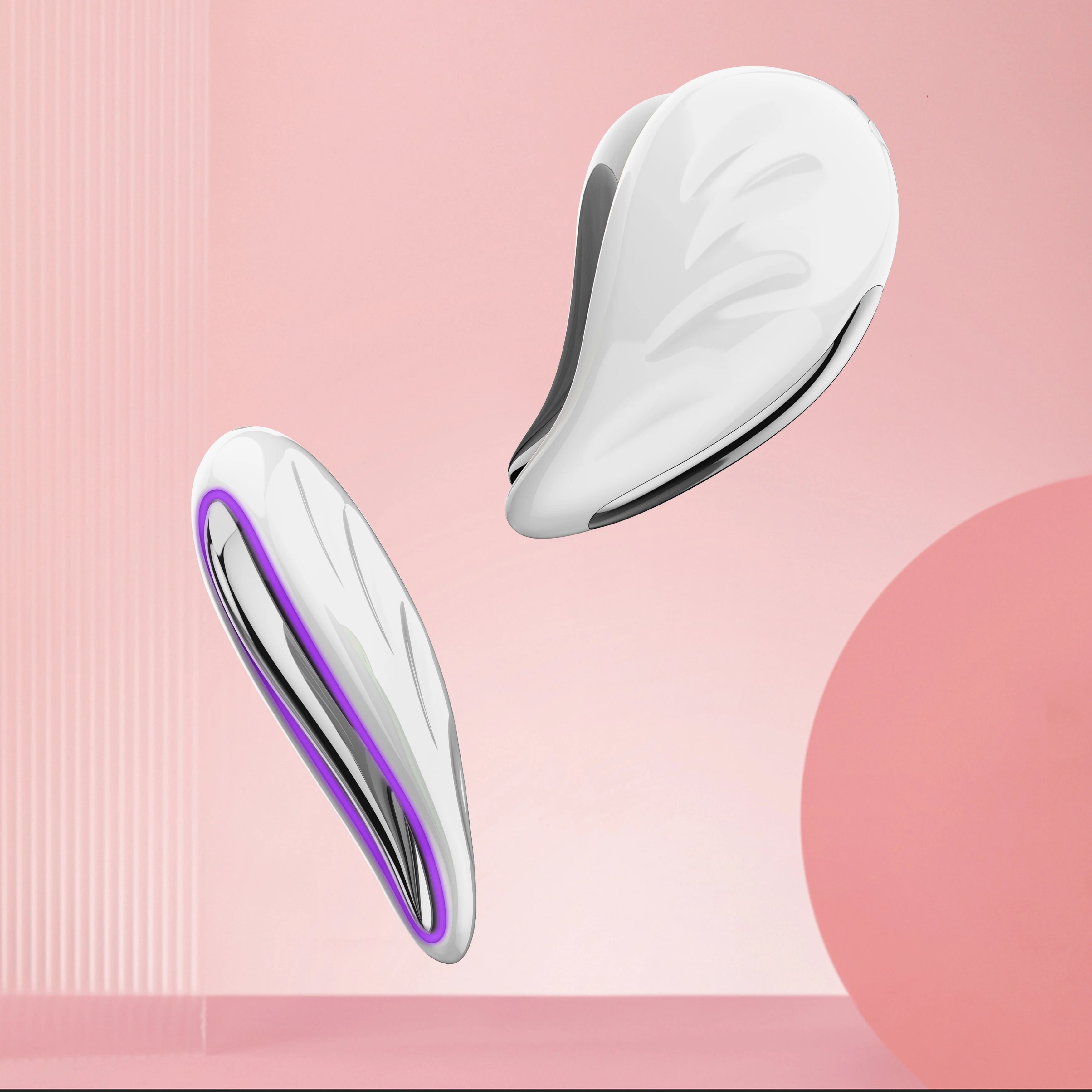 Hot Products Portable Scraping Face Neck Guasha Massager Personal Home Use Electric Heating Gua Sha Board Vibration