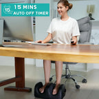 Masgre Electric Foot Massager Machine with Heat Shiatsu Kneading Feet Calf Massagers for Relaxation Plantar Fasciitis Remoted