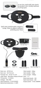 Silicone LED Red Light Therapy Mask (Face & Neck)