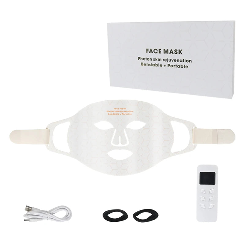 Silicone LED Red Light Therapy Mask (Face & Neck)