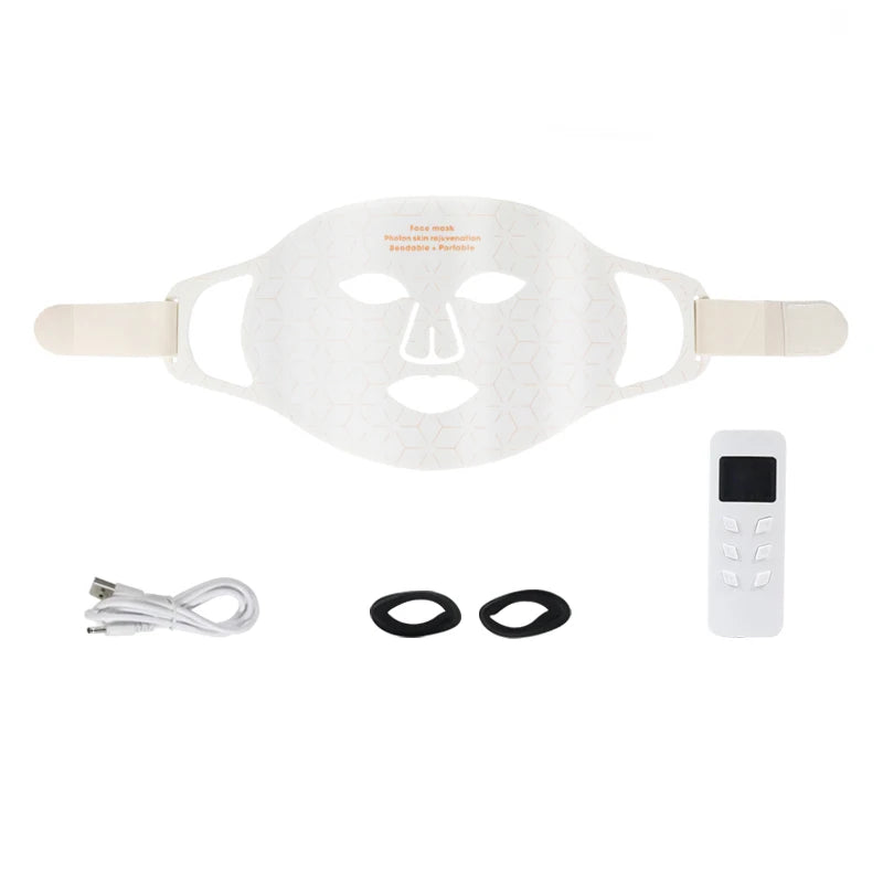 Silicone LED Red Light Therapy Mask (Face & Neck)