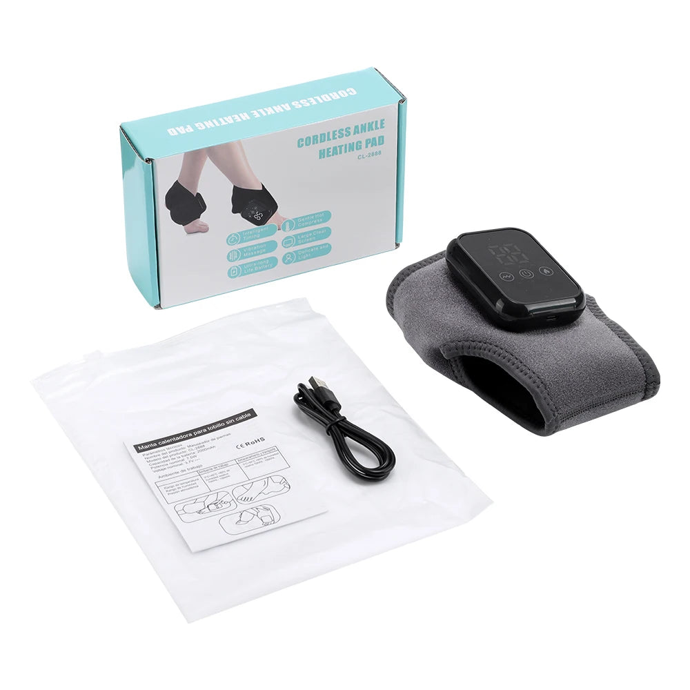 Ankle Massager | Foot Massager Hot Compress | Vibration Massage Joint Protection