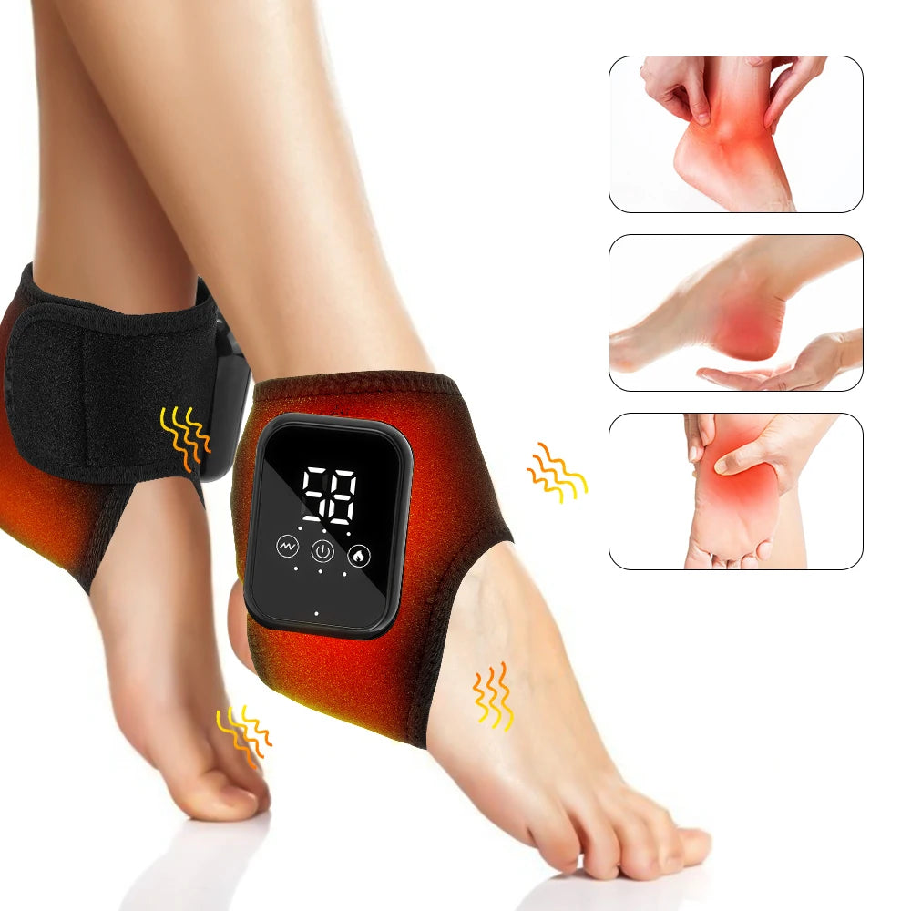 Ankle Massager | Foot Massager Hot Compress | Vibration Massage Joint Protection