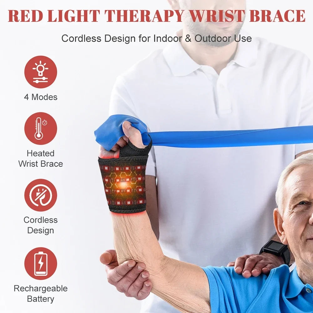 Red Light Therapy Wrist Strap | Pain Relief Device | No Pills, No Side Effects