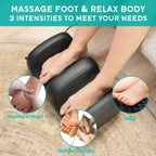 Masgre Electric Foot Massager Machine with Heat Shiatsu Kneading Feet Calf Massagers for Relaxation Plantar Fasciitis Remoted