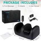 Masgre Electric Foot Massager Machine with Heat Shiatsu Kneading Feet Calf Massagers for Relaxation Plantar Fasciitis Remoted