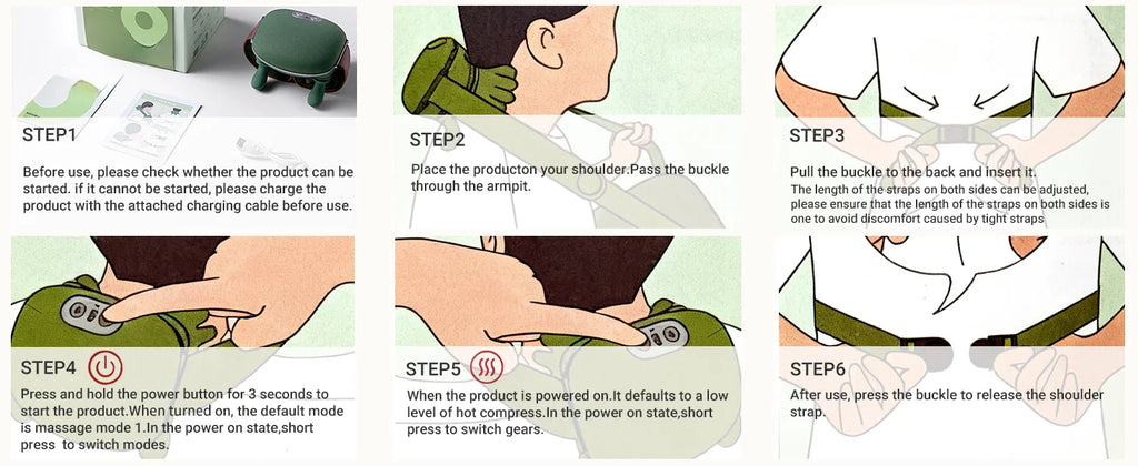 Wireless Shiatsu Neck & Shoulder Massager: 3D Kneading Massage Shawl with Heat