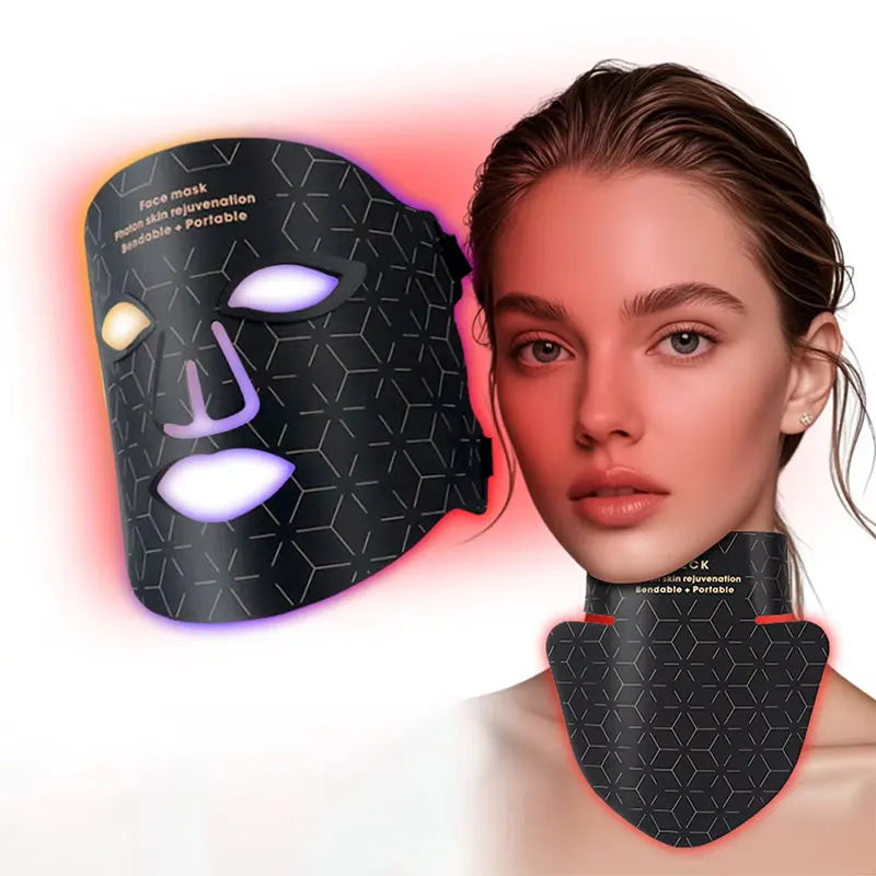 Silicone LED Red Light Therapy Mask (Face & Neck)